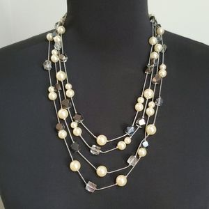 Coldwater Creek Multi-Strand Beaded Necklace